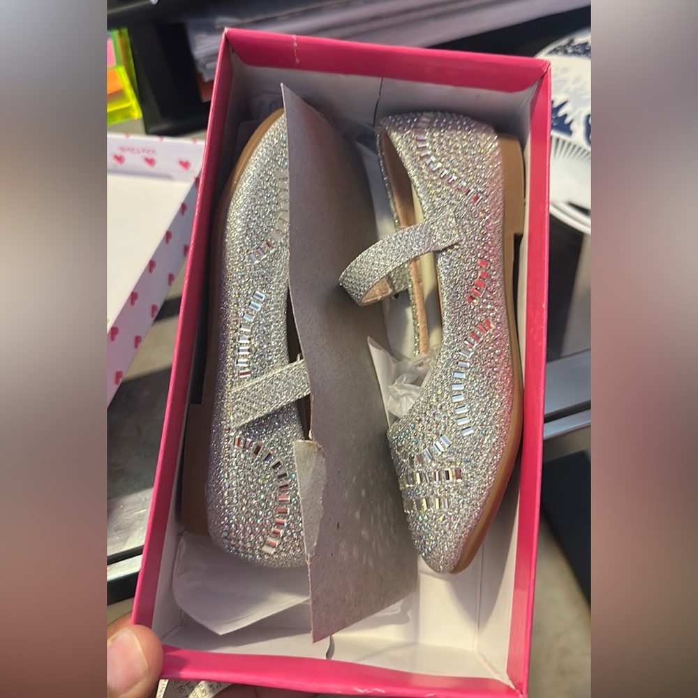 [RESERVED] Silver Glitz Toddler Dress Shoes